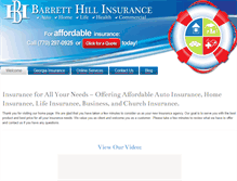 Tablet Screenshot of hillinsurance.com